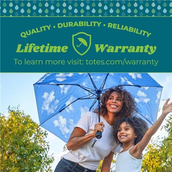 Totes Reverse Close Folding Inbrella with Auto Open Close and Compact - Picture 4 of 7